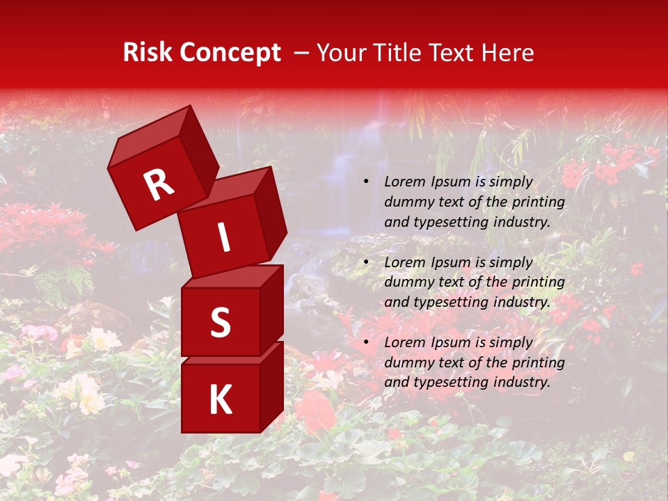 Orchid Nature Rock PowerPoint Template