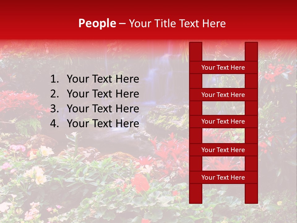 Orchid Nature Rock PowerPoint Template