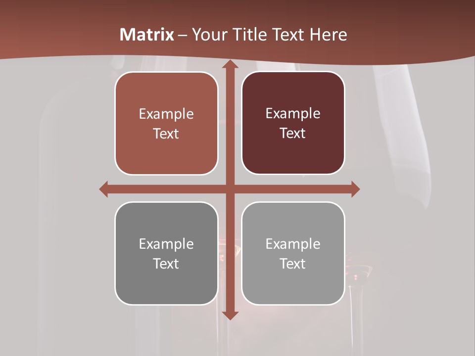 Wineglass Shiny Elegance PowerPoint Template