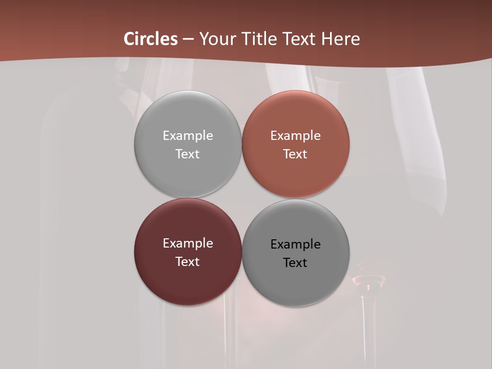 Wineglass Shiny Elegance PowerPoint Template
