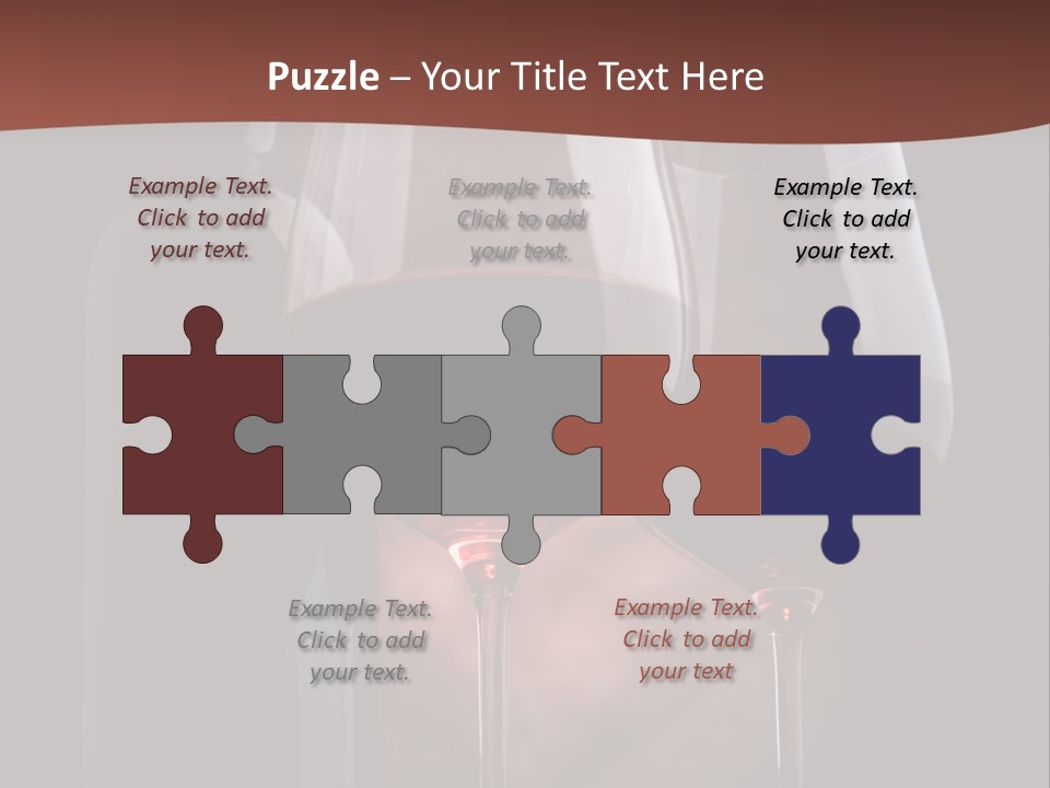 Wineglass Shiny Elegance PowerPoint Template