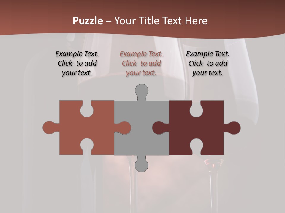 Wineglass Shiny Elegance PowerPoint Template