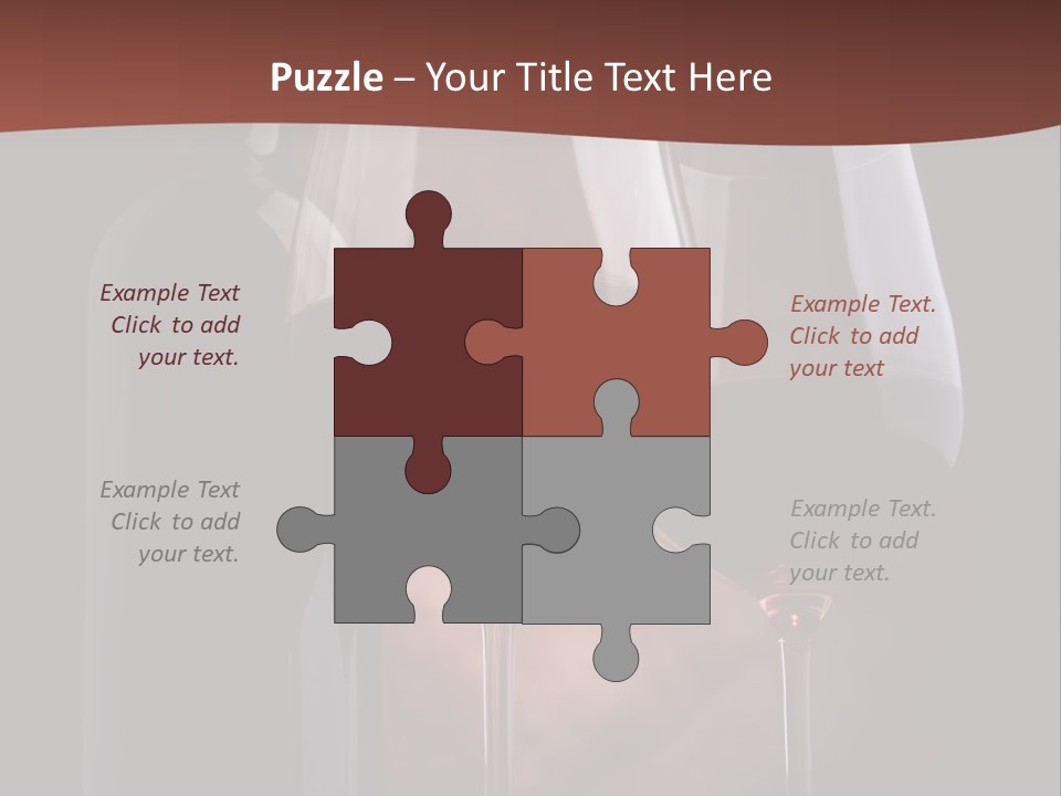 Wineglass Shiny Elegance PowerPoint Template