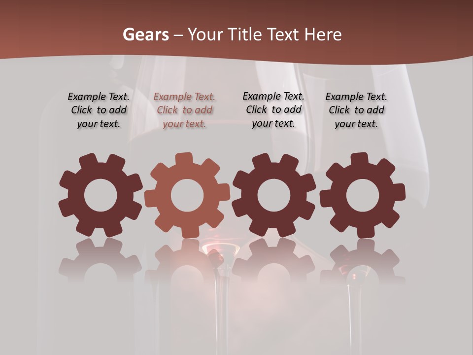 Wineglass Shiny Elegance PowerPoint Template