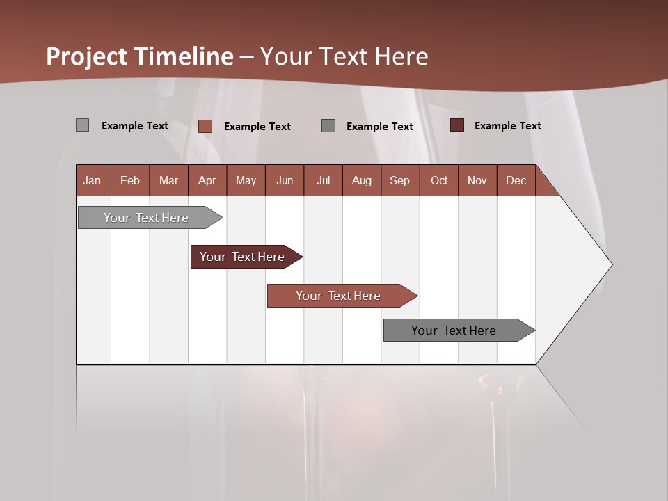 Wineglass Shiny Elegance PowerPoint Template
