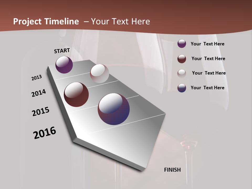 Wineglass Shiny Elegance PowerPoint Template