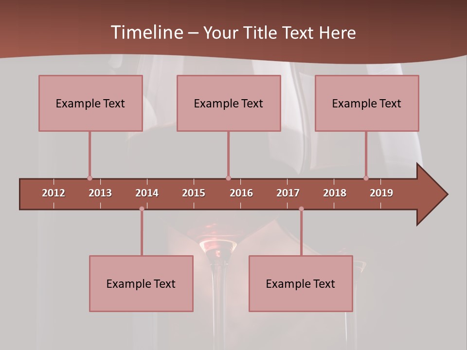 Wineglass Shiny Elegance PowerPoint Template