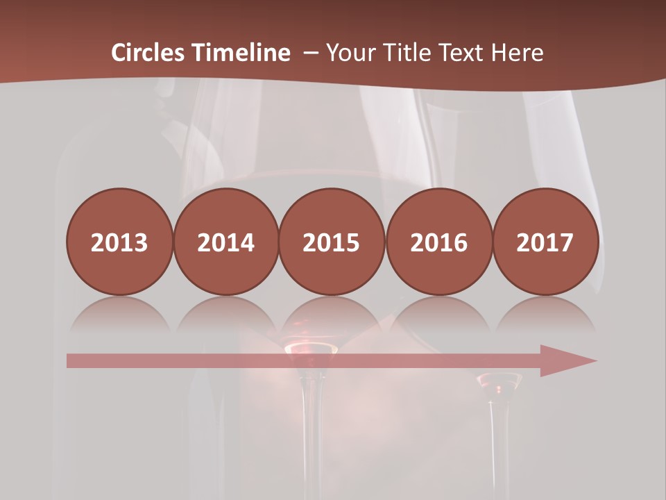 Wineglass Shiny Elegance PowerPoint Template