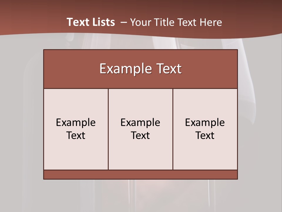 Wineglass Shiny Elegance PowerPoint Template
