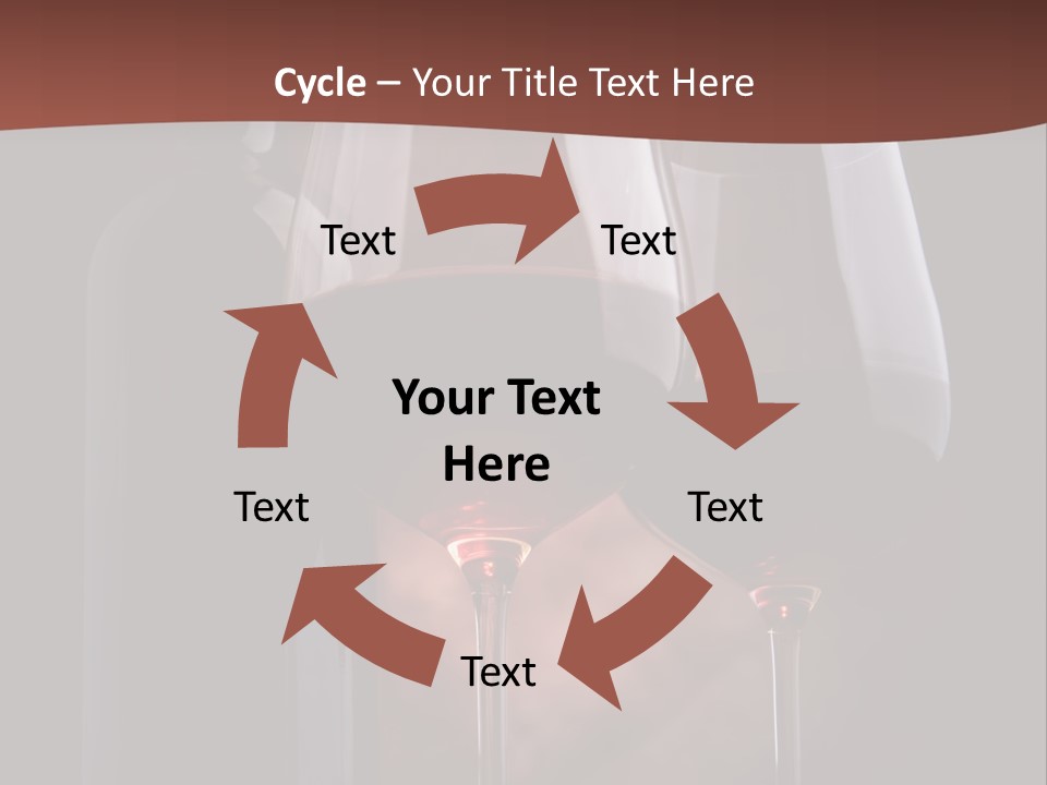 Wineglass Shiny Elegance PowerPoint Template