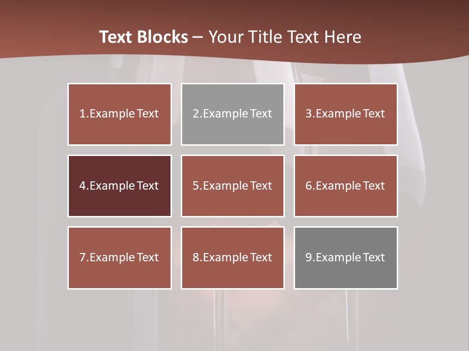 Wineglass Shiny Elegance PowerPoint Template