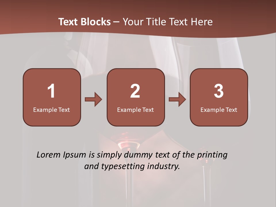Wineglass Shiny Elegance PowerPoint Template