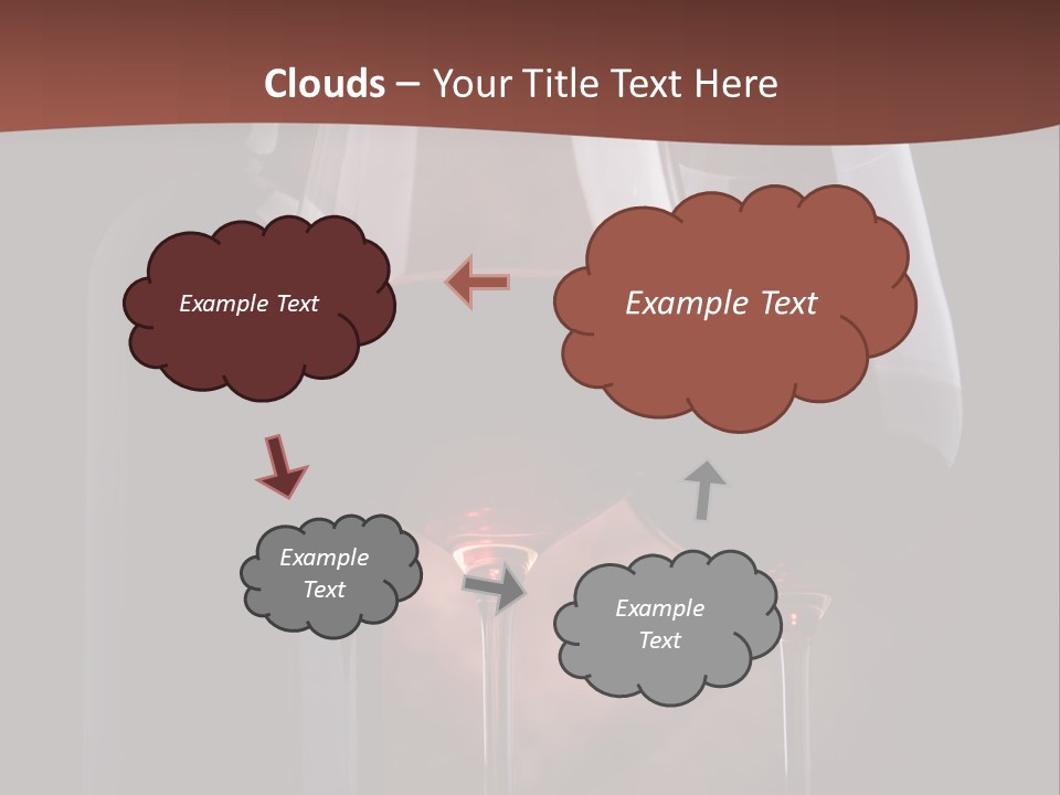 Wineglass Shiny Elegance PowerPoint Template