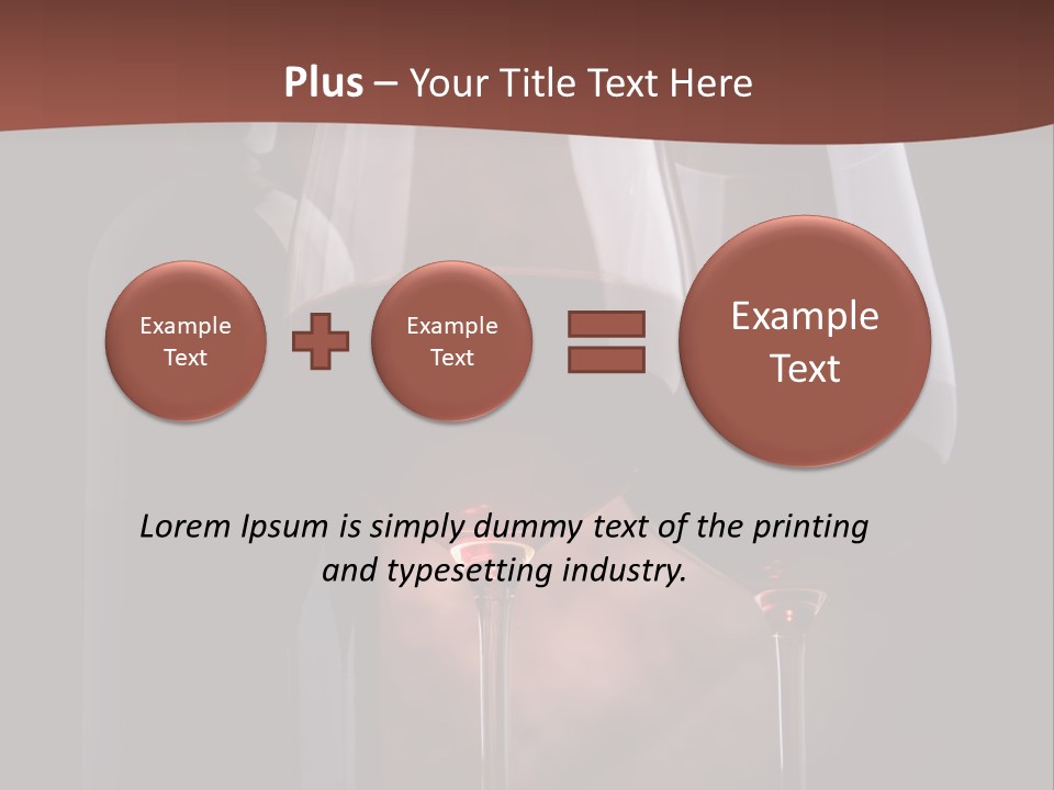 Wineglass Shiny Elegance PowerPoint Template