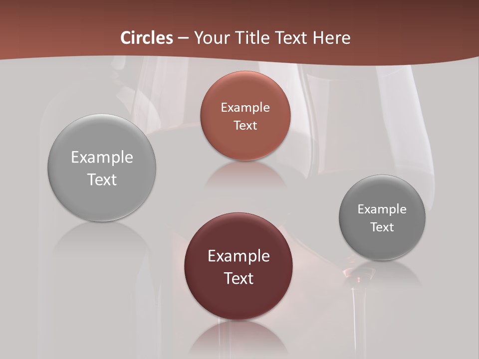 Wineglass Shiny Elegance PowerPoint Template