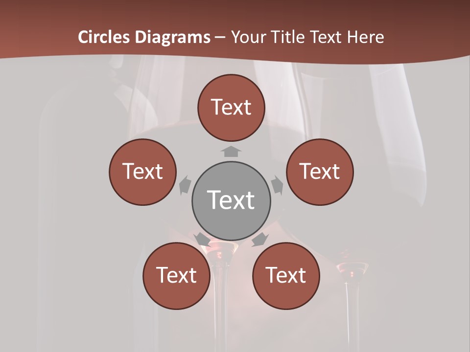 Wineglass Shiny Elegance PowerPoint Template