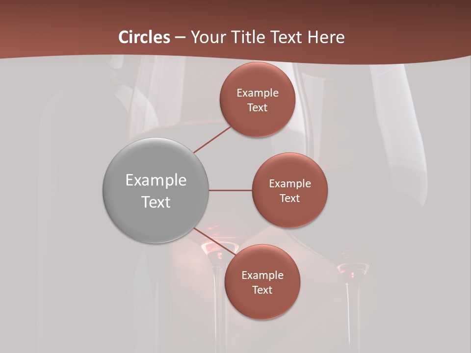 Wineglass Shiny Elegance PowerPoint Template