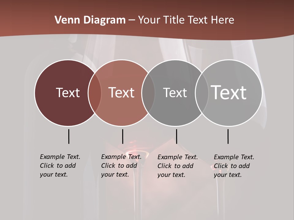 Wineglass Shiny Elegance PowerPoint Template