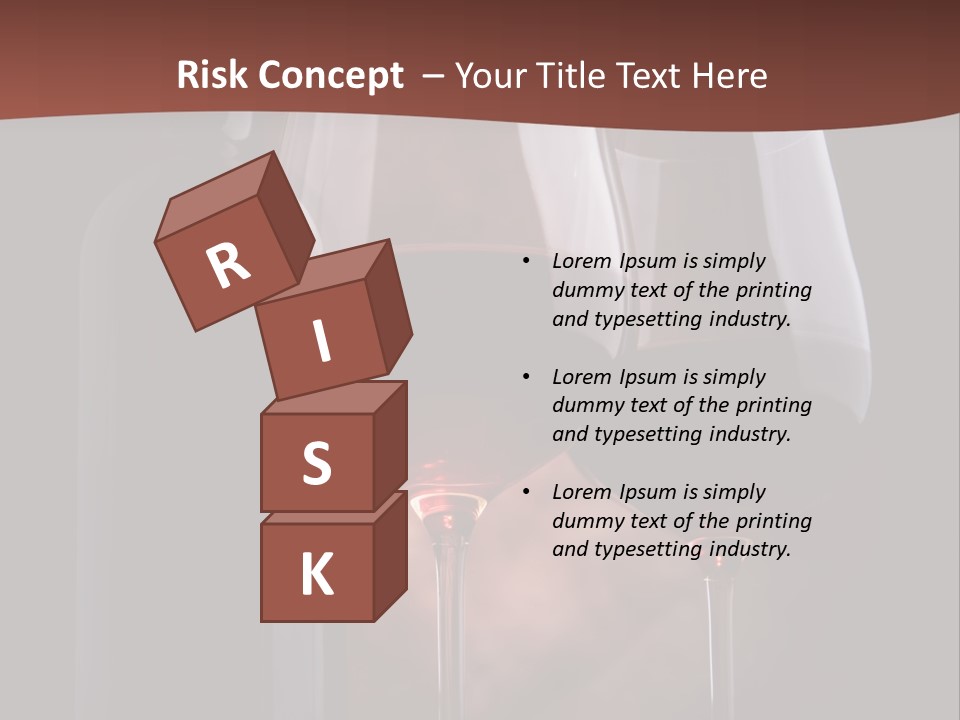 Wineglass Shiny Elegance PowerPoint Template