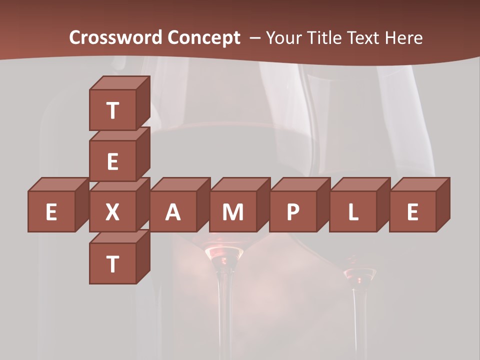 Wineglass Shiny Elegance PowerPoint Template