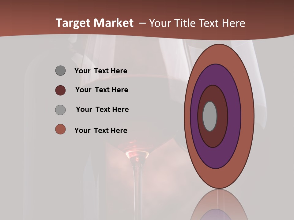 Wineglass Shiny Elegance PowerPoint Template