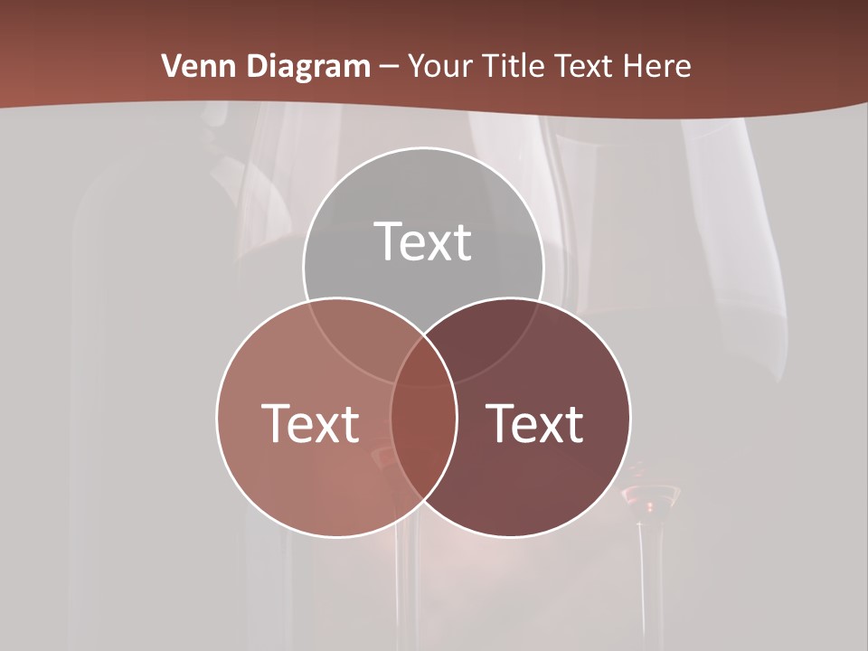 Wineglass Shiny Elegance PowerPoint Template