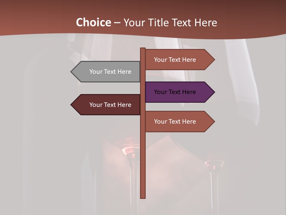 Wineglass Shiny Elegance PowerPoint Template