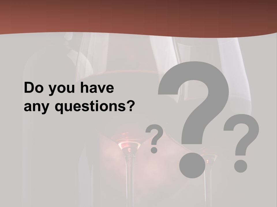 Wineglass Shiny Elegance PowerPoint Template