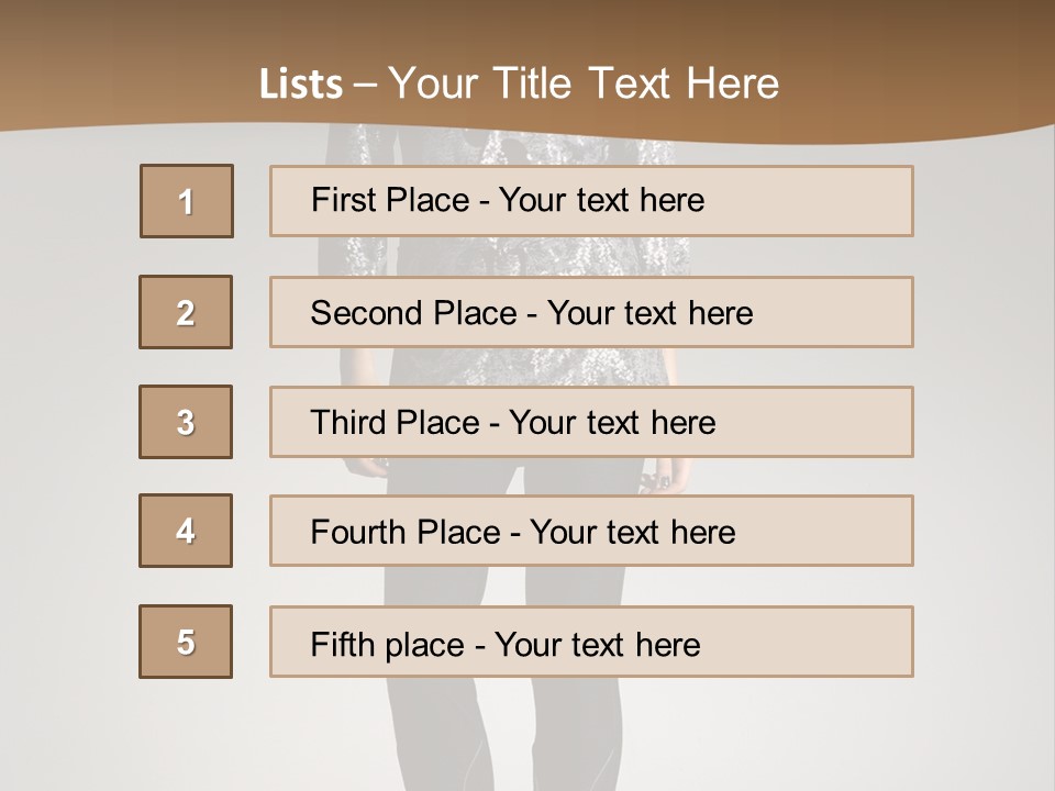 Beauty Flirt Hand PowerPoint Template