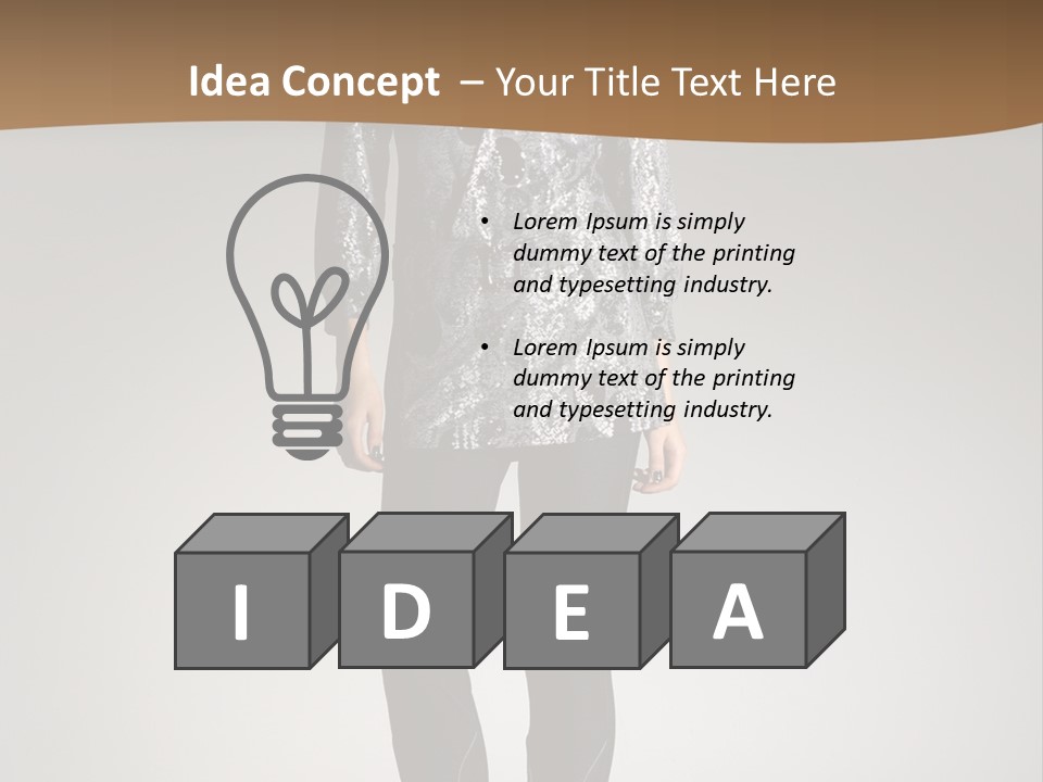 Beauty Flirt Hand PowerPoint Template