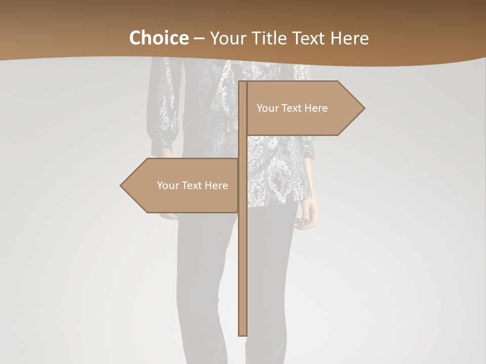 Beauty Flirt Hand PowerPoint Template