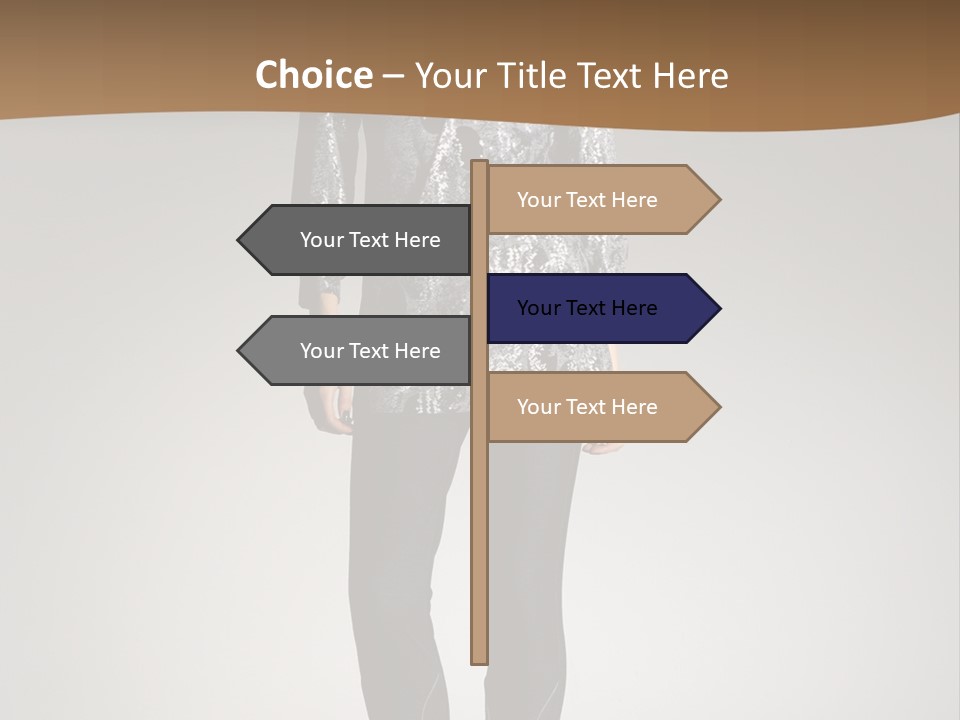 Beauty Flirt Hand PowerPoint Template