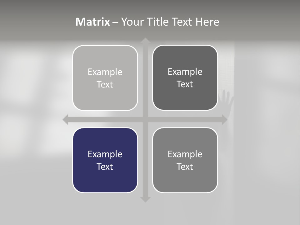 Silhouette She Darkness PowerPoint Template