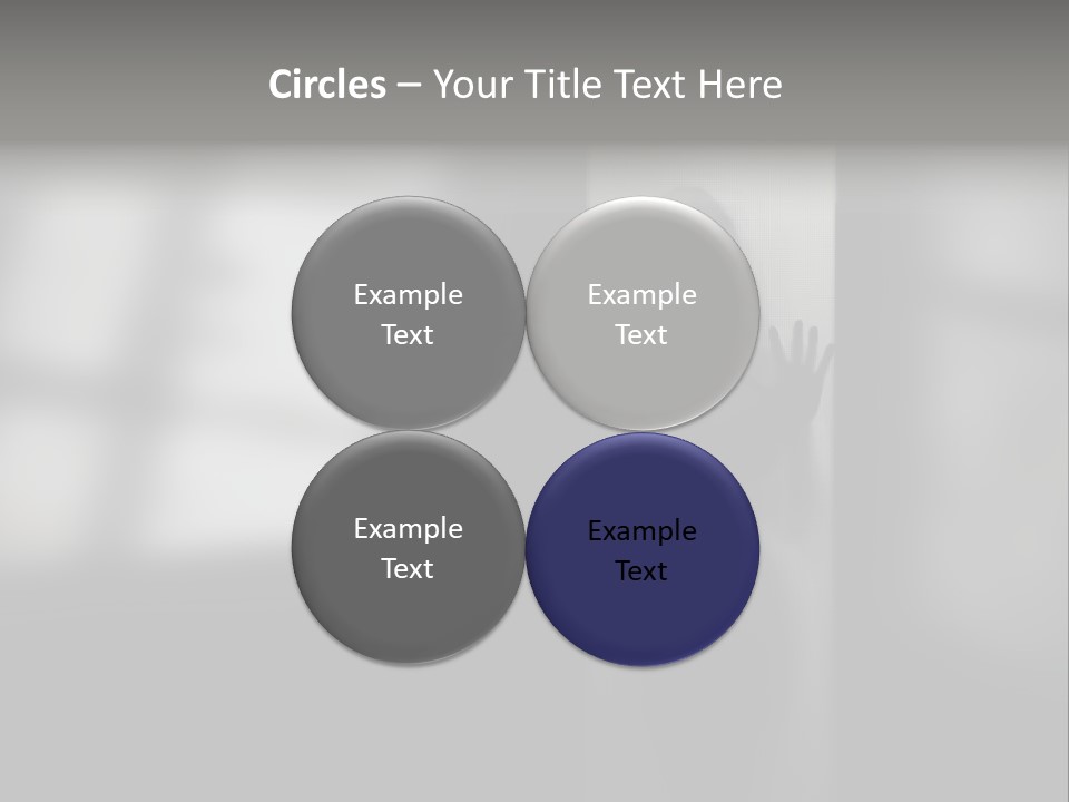 Silhouette She Darkness PowerPoint Template