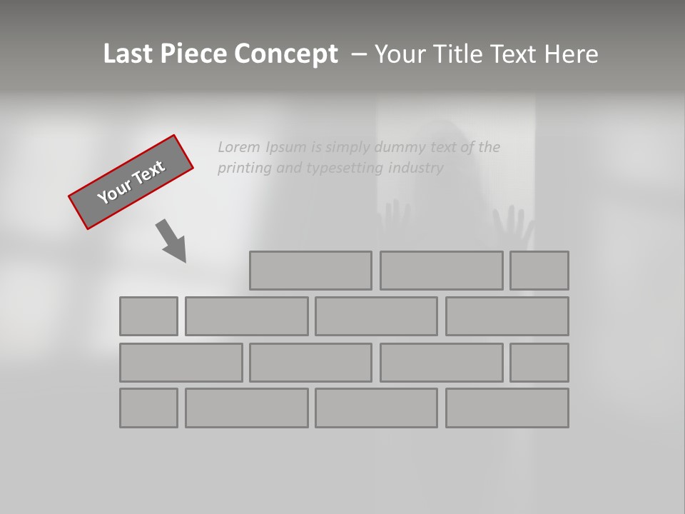 Silhouette She Darkness PowerPoint Template