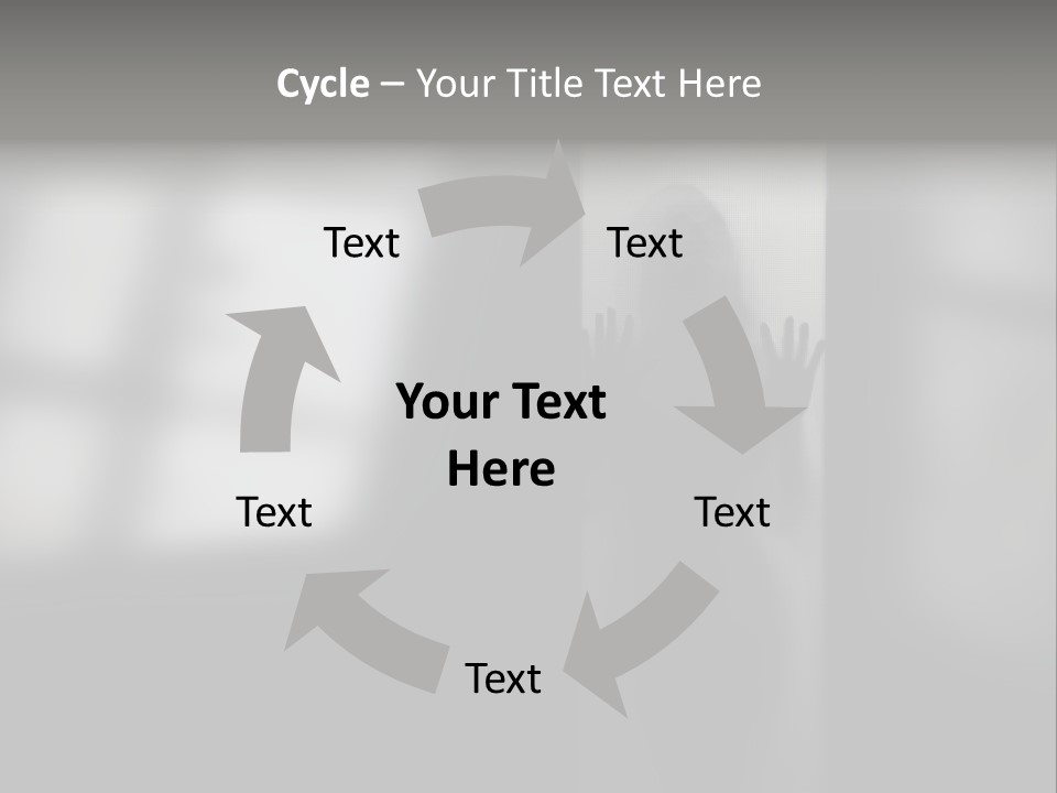 Silhouette She Darkness PowerPoint Template