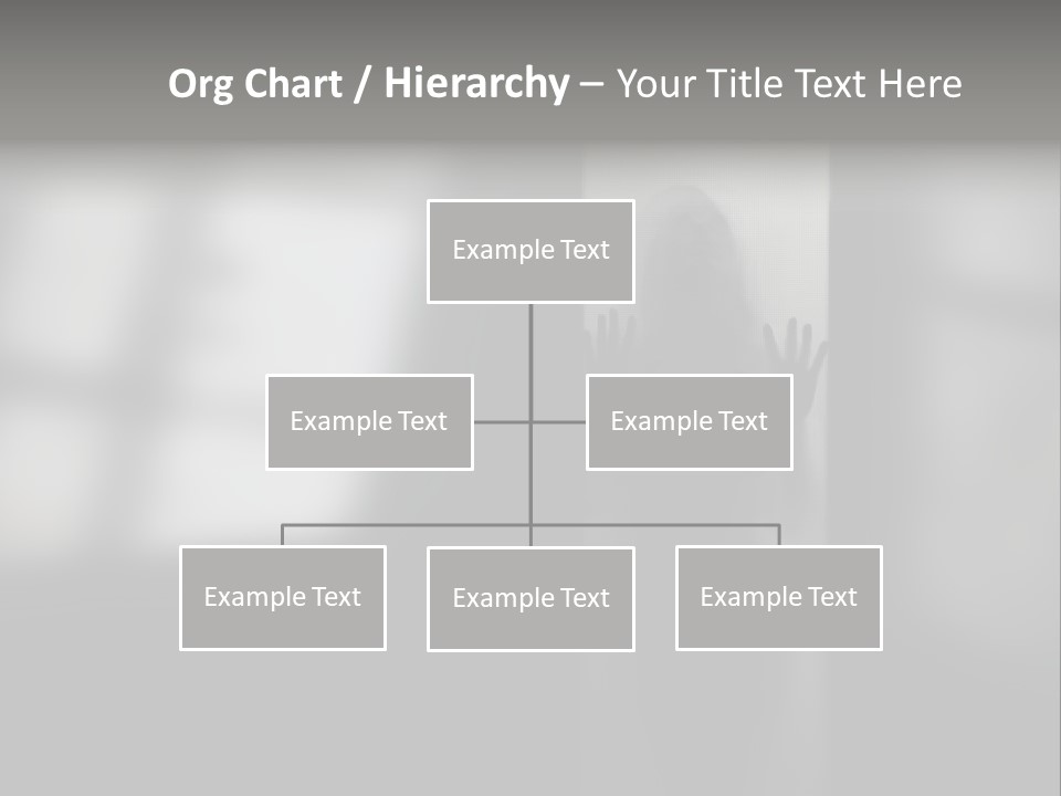 Silhouette She Darkness PowerPoint Template
