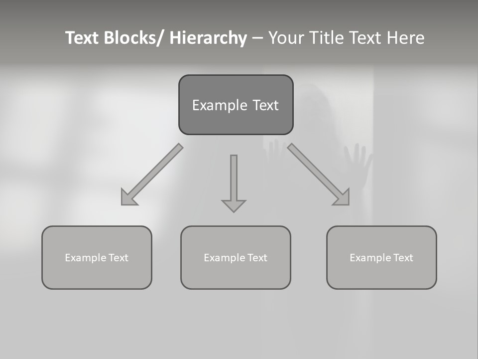Silhouette She Darkness PowerPoint Template