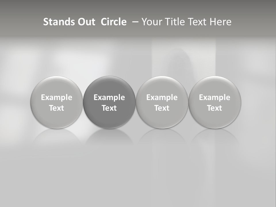 Silhouette She Darkness PowerPoint Template