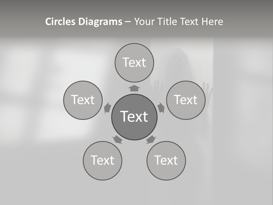 Silhouette She Darkness PowerPoint Template