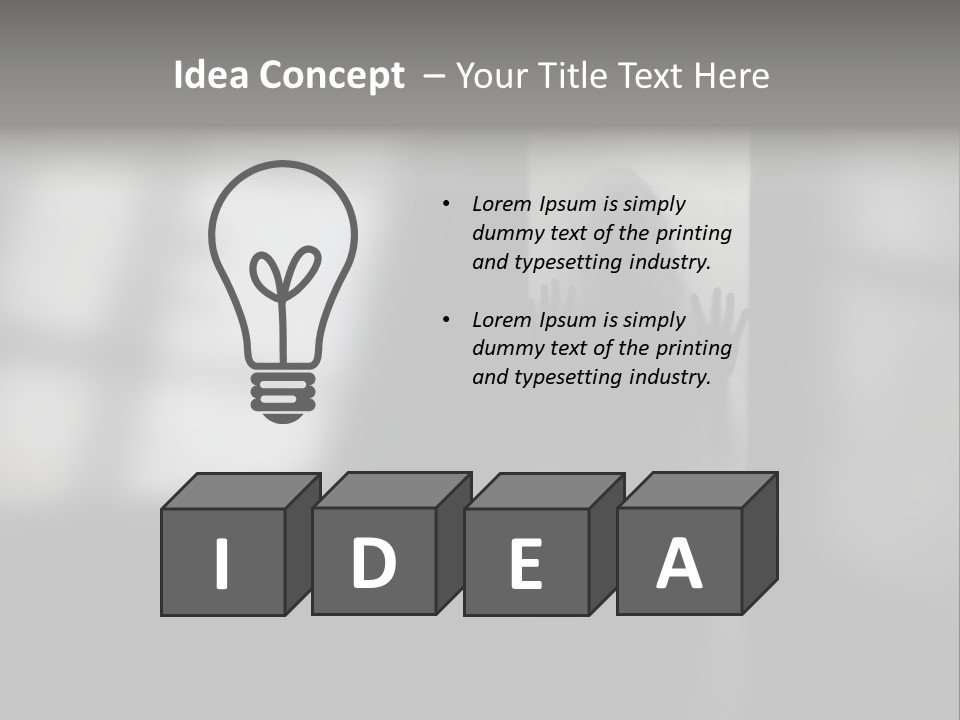 Silhouette She Darkness PowerPoint Template