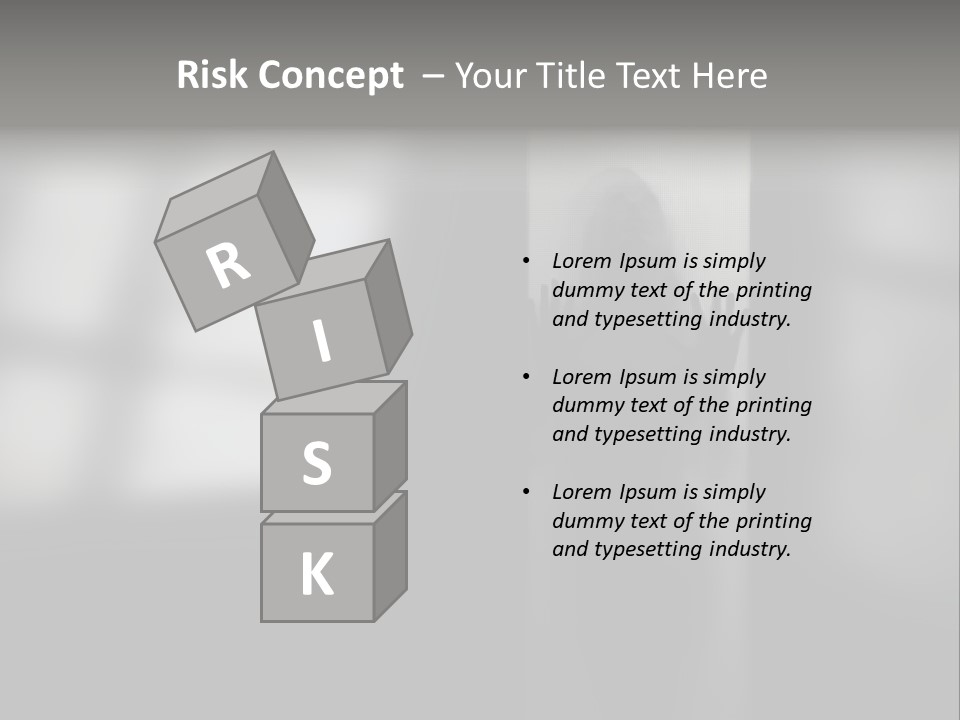 Silhouette She Darkness PowerPoint Template