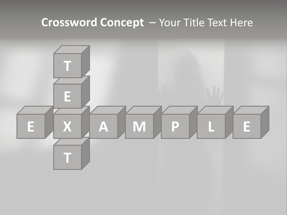 Silhouette She Darkness PowerPoint Template
