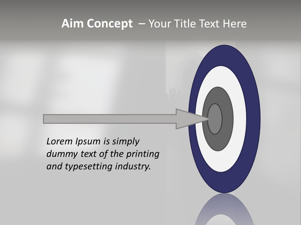 Silhouette She Darkness PowerPoint Template