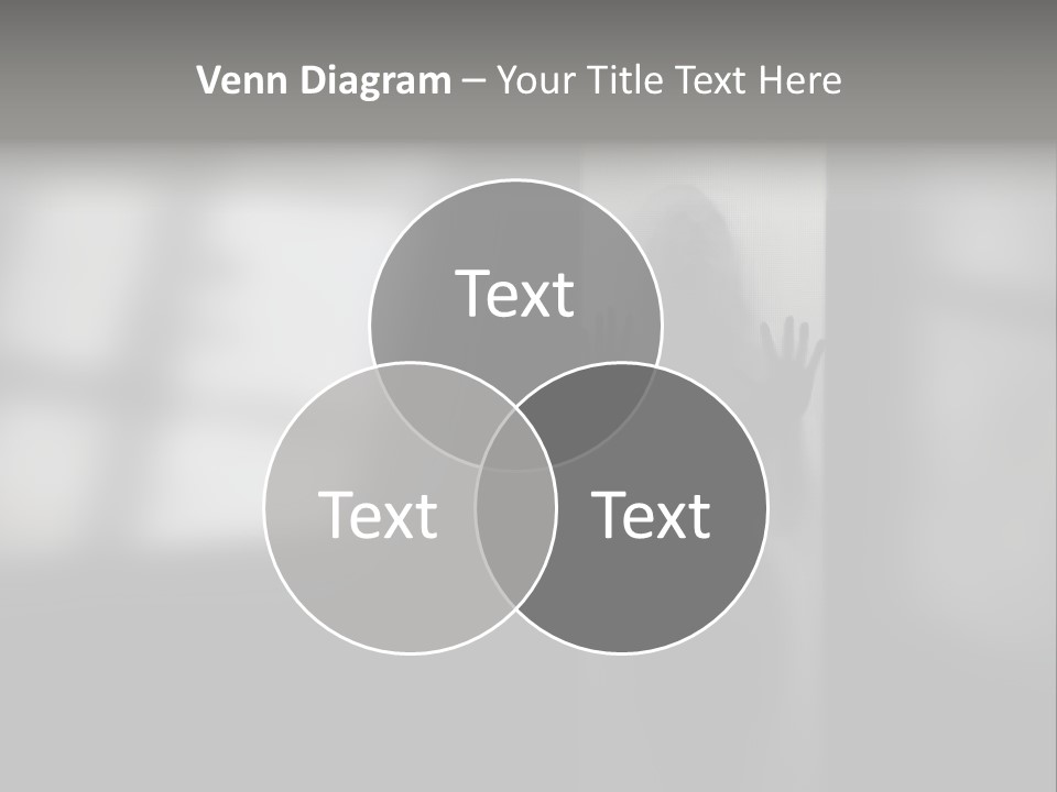 Silhouette She Darkness PowerPoint Template