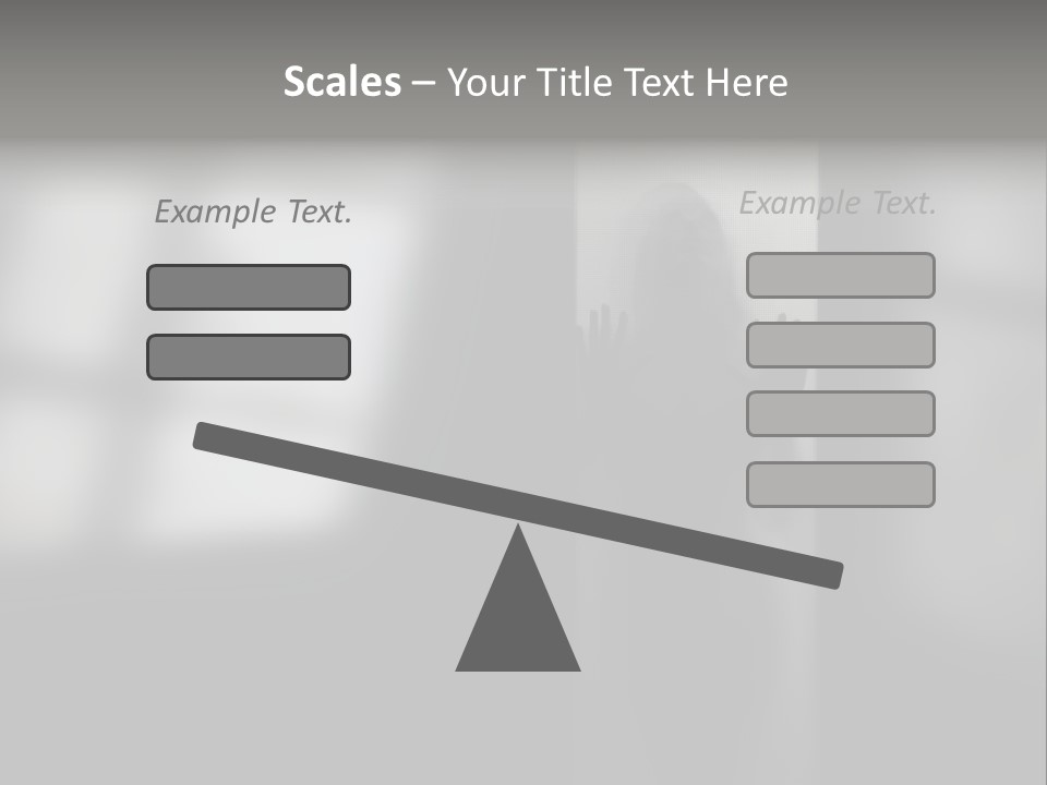 Silhouette She Darkness PowerPoint Template