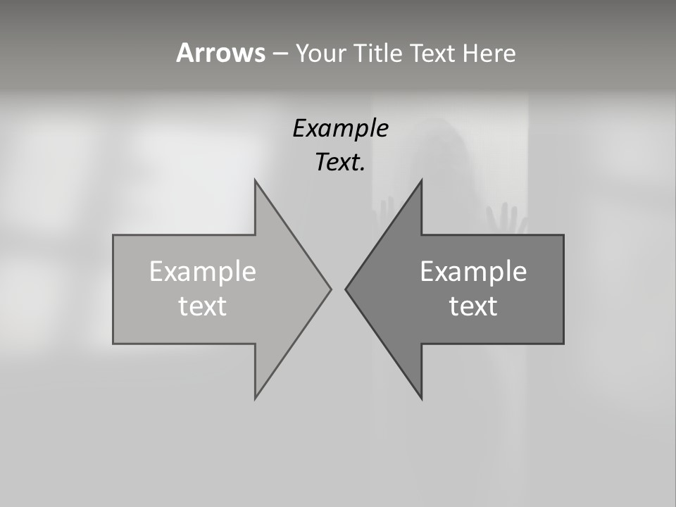 Silhouette She Darkness PowerPoint Template