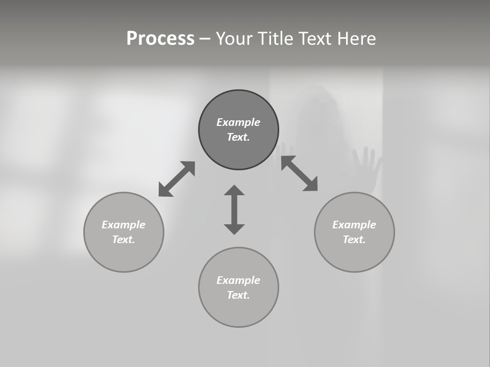 Silhouette She Darkness PowerPoint Template