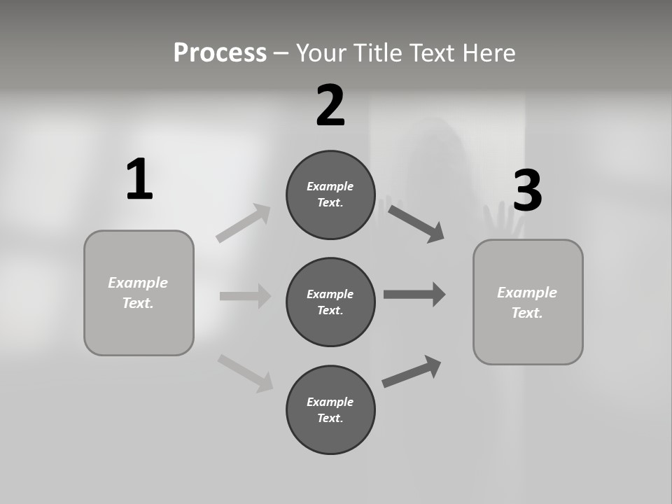 Silhouette She Darkness PowerPoint Template