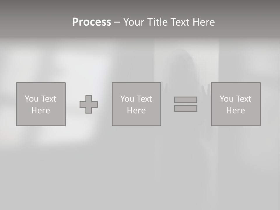 Silhouette She Darkness PowerPoint Template